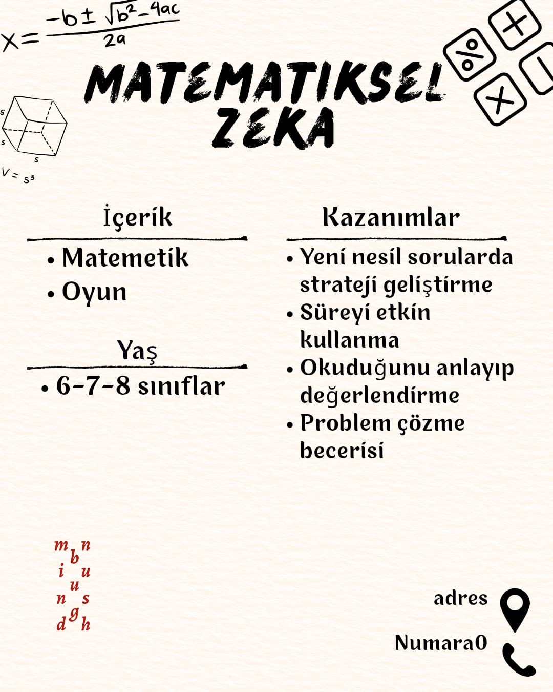 MATEMATİKSEL ZEKA